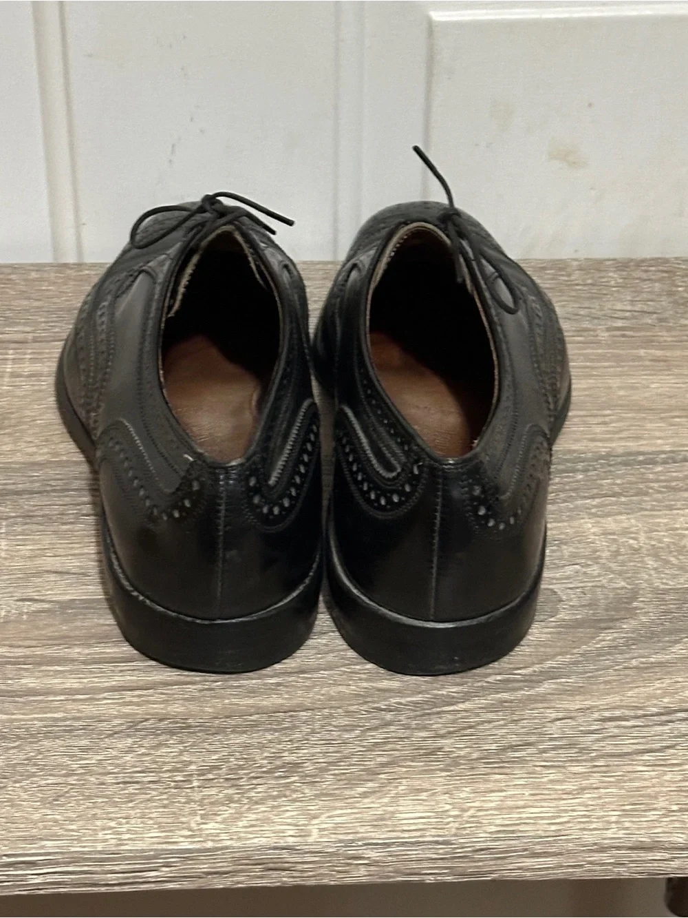Allen Edmonds McClain‎ Black Leather Wingtip Brogue Oxford Dress Shoes Men 9D